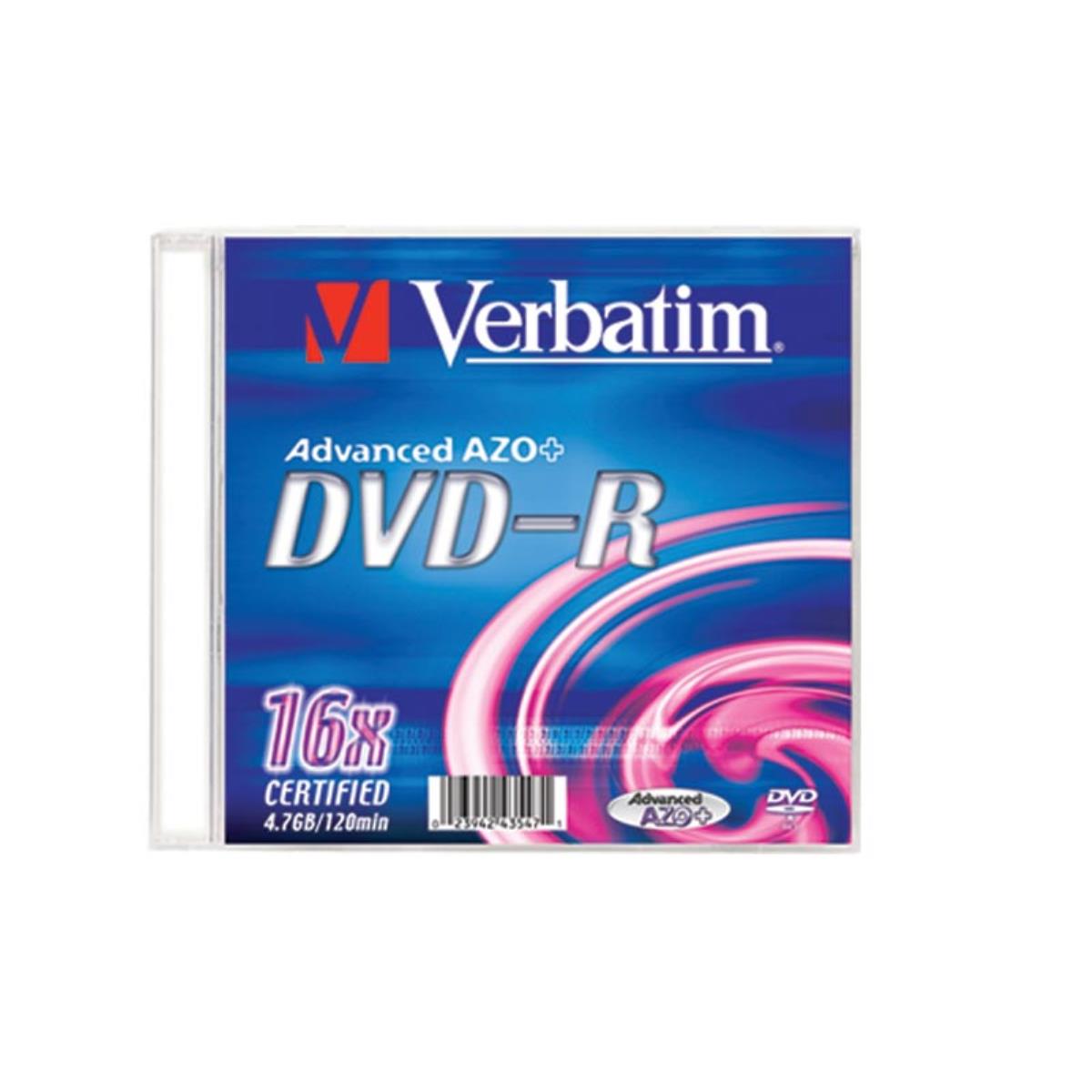 Verbatim Dvd R Slim 4 7gb 16x Officeandmore